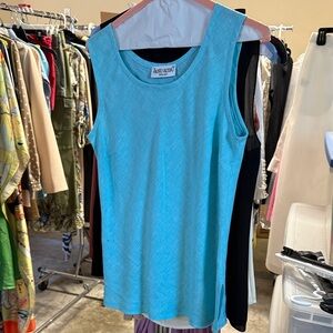 Aqua Sleeveless Top